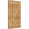 Ekena Millwork Spaced Board-n-Batten Shutters w/Z-Bar, Rough Sawn Western Red Cedar, 34 3/4W x 53H, PR RBS06Z35X053RWR - alternate 4